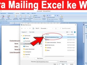 Cara Mailing Excel ke Word PALING Simpel dan Praktis