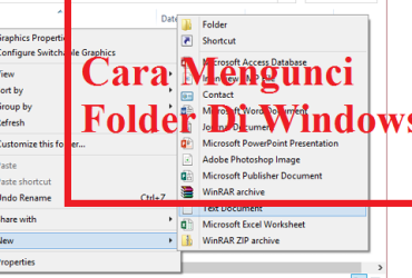 Cara Mengunci Folder di Laptop/PC Windows Tanpa Software